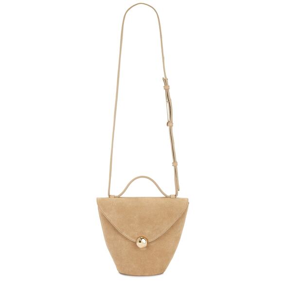 Flattered 'Evelina' Cream Suede Bag - Picture 1 of 6